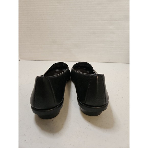 A2 By Aerosoles Shoes Womens 7.5 Stitch N Turns Loafers Black Leather Slip On - Picture 4 of 6